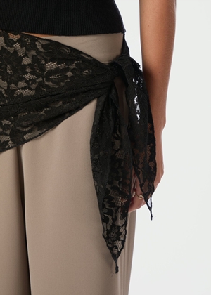 Serina lace scarf Black Neo Noir 